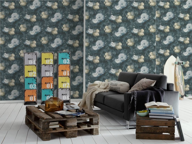 Tapeta ścienna AS Metropolitan Stories 36921-3 tapeta flizelinowa, duże kwiaty, róże, piwonie, biało-żółte, obraz 3D