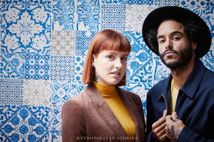 Tapeta ścienna AS Metropolitan Stories 36923-1, tapeta w biało-niebieską kaflę, terakotę, decor 3D, styl marokański