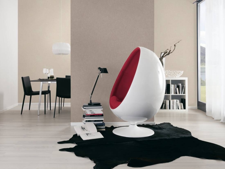 Tapeta ścienna AS Metropolitan Stories 36922-4, splot tkaninowy, brązowy len, toupe, beżowo-szary