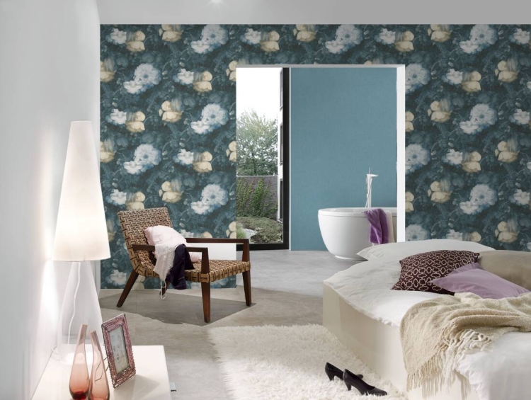 Tapeta ścienna AS Metropolitan Stories 36921-3 tapeta flizelinowa, duże kwiaty, róże, piwonie, biało-żółte, obraz 3D