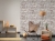 Tapeta AS Il Decoro 36280-1, tapeta ścienna do pokoju, w starą czerwoną cegłę pobielaną, mur ceglany tapeta 3D