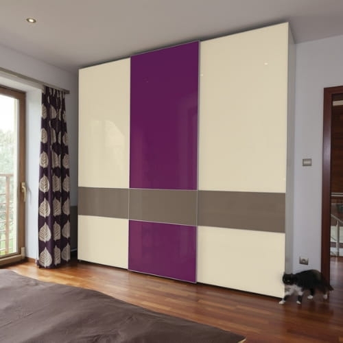 D-C-Fix 200-3243 45cm okleina samoprzylepna, jednokolorowa, jagodowy połysk, dekoracyjna, folia samoprzylepna na meble, drzwi, blat kuchenny, parapet