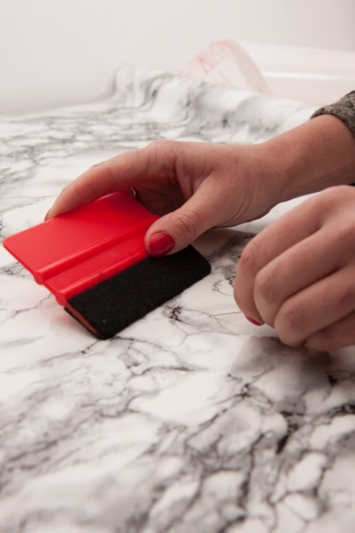 Rakla + nożyk, zestaw do klejenia oklein samoprzylepnych