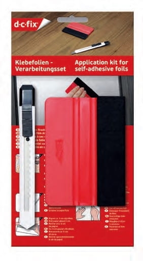 Rakla + nożyk, zestaw do klejenia oklein samoprzylepnych