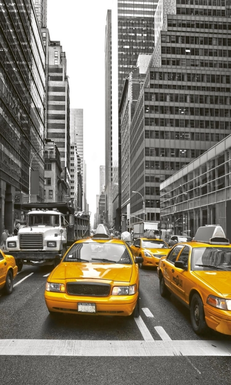 Fototapeta MS-2-0008 Yellow Taxi flizelinowa Dimex