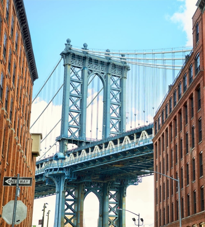 Fototapeta MS-3-0012 Manhattan bridge flizelinowa Dimex