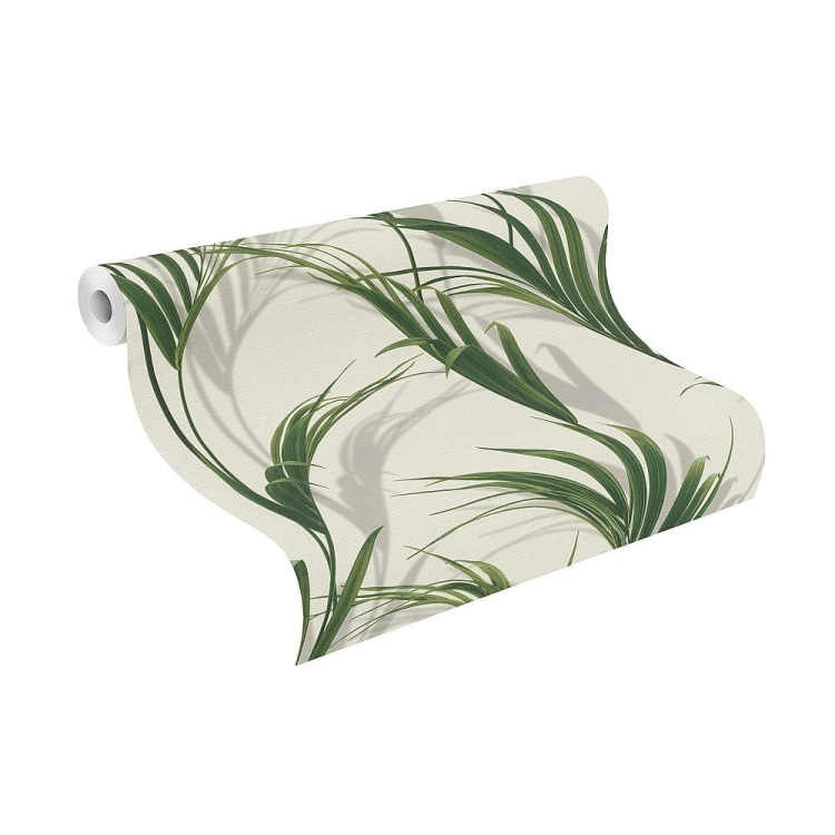 tapeta Rasch Freundin III 465112, tapeta w palmowe liście 3D