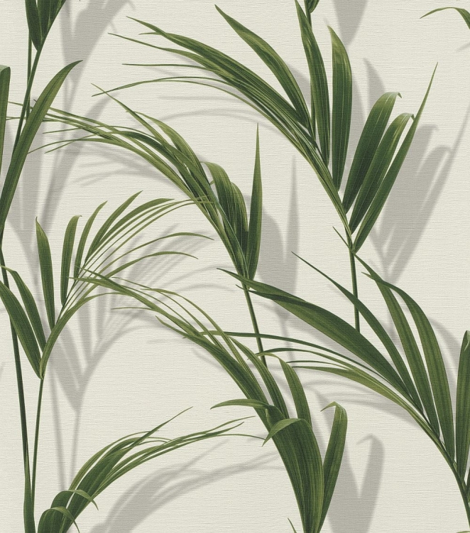 tapeta Rasch Freundin III 465112, tapeta w palmowe liście 3D