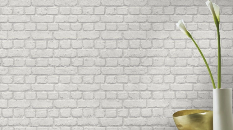Tapeta 226713 Rasch cegła, mur, tapeta 3D, biała cegła