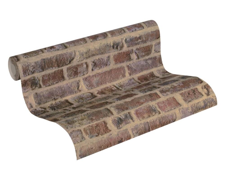 Tapeta AS Trendwall 371611, tapeta w cegły, tapeta mur, tapeta czerwona cegła