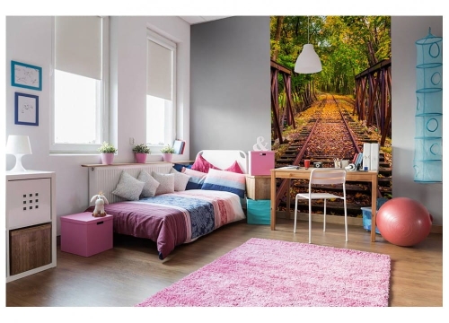 Fototapeta MS-2-0055 Railroad flizelinowa Dimex