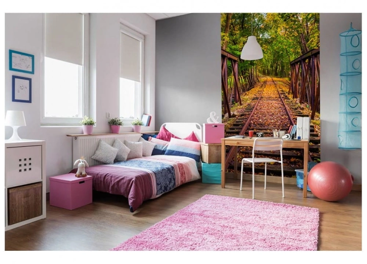 Fototapeta MS-2-0055 Railroad flizelinowa Dimex