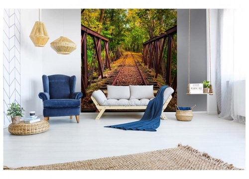 Fototapeta MS-3-0055 Railroad fizelinowa Dimex