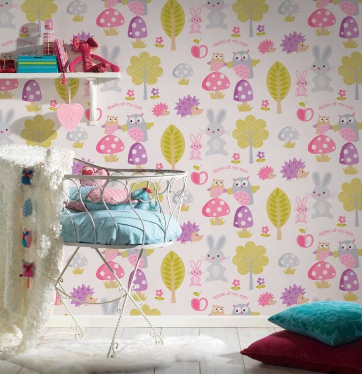 AS Boys Girls 6 93555-1 Tapeta w leśne zwierzątka