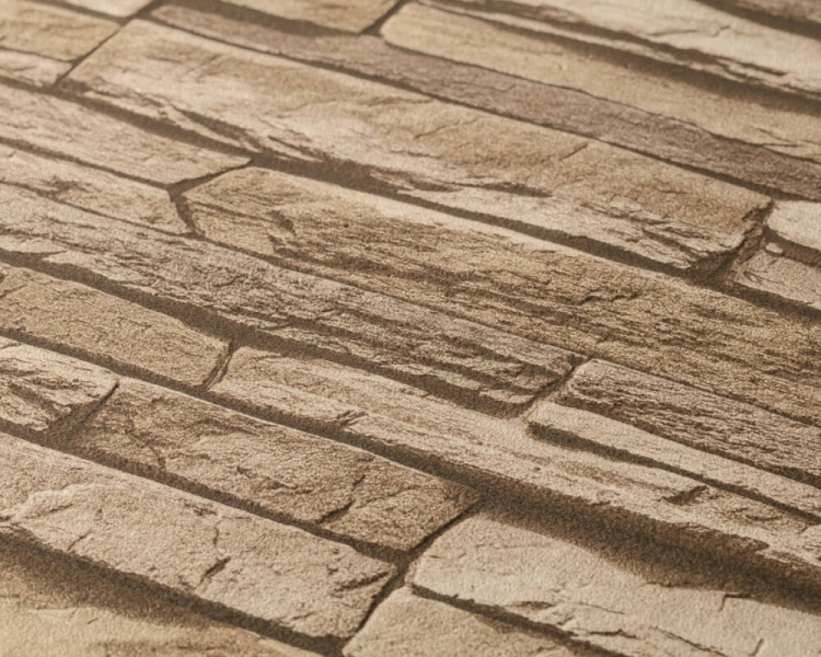 Tapeta 95833-2 AS Best of Wood'n Stone, Kamień, beżowy łupek 3D, Elements AS Creation , tapeta do kuchni, pokoju, przedpokoju, styl prowansalski