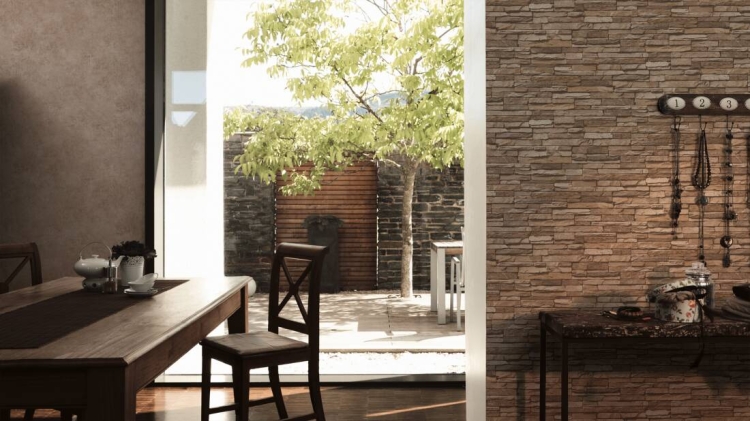 Tapeta 95833-2 AS Best of Wood'n Stone, Kamień, beżowy łupek 3D, Elements AS Creation , tapeta do kuchni, pokoju, przedpokoju, styl prowansalski