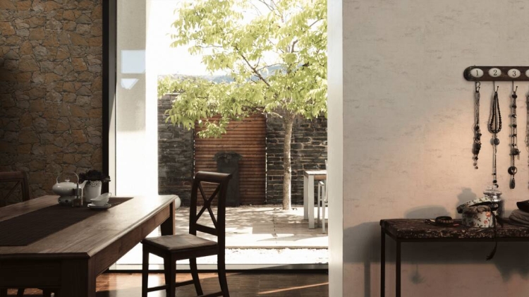 Tapeta AS 958631 a The Best of WoodnStone, 95863-1, tapeta AS Creation kamień 3D, łupek, piaskowiec beżowy, mur kamienny, do pokoju, salonu, przedpokoju, jadalni