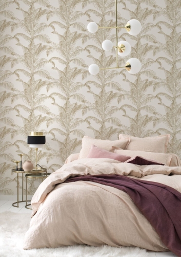 Tapeta Rasch Sansa 406818 Tapeta w palmowe liście