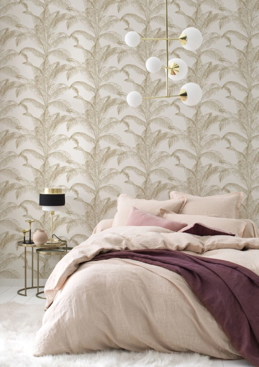 Tapeta Rasch Sansa 406818 Tapeta w palmowe liście