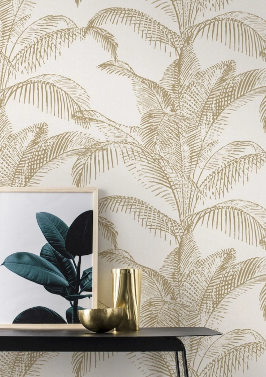 Tapeta Rasch Sansa 406818 Tapeta w palmowe liście