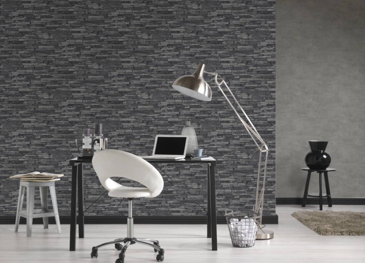 tapeta tynk ozdobny, przecierany, tapeta AS 30668-3 Best of Wood&amp;Stone