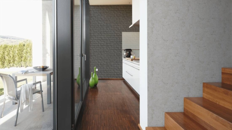 Tapeta ścienna AS Metropolitan Stories 36912-1, tapeta w czarny ceglany mur, trójwymiarowy, 3d, cegła czarna, styl industrialny