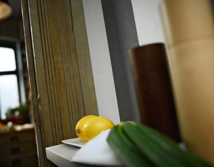 Tapeta 1790-50 AS Elegance 2, pasy, szerokie pasy, biało-czarne