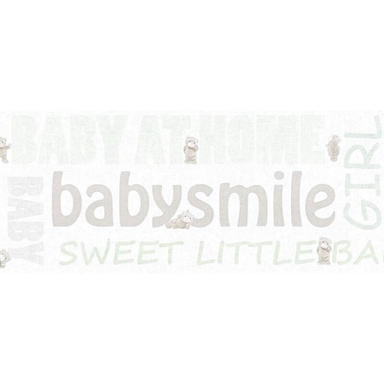 Tapeta/Pasek AS Little Stars 35848-1, tapeta dziecięca, w napisy, misie