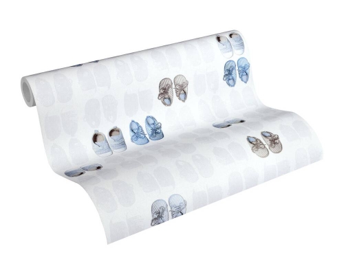 Tapeta AS Little Stars 35862-2, tapeta dziecięca, tapeta w buciki