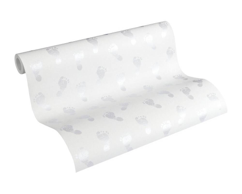 Tapeta AS Little Stars 35863-1 , tapeta dziecięca, tapeta w stópki, stopy dziecięce