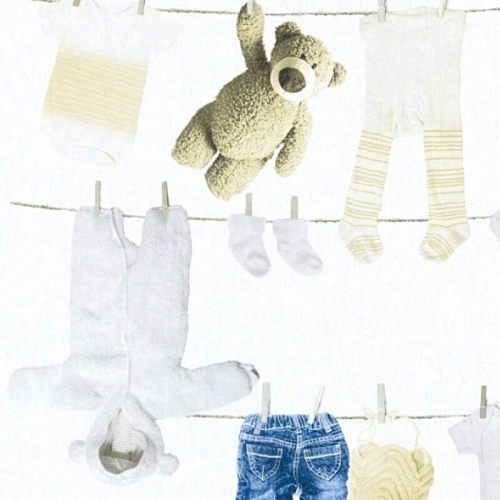 Tapeta AS Little Stars 35844-1, tapeta dziecięca, tapeta w misie, ubranka dziecięce