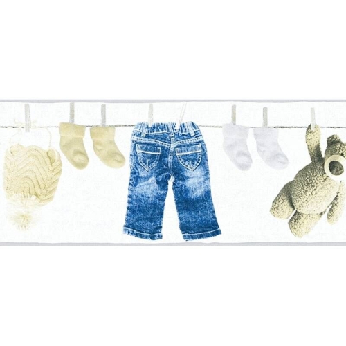 Pasek/Tapeta AS Little Stars 35846-1, tapeta dziecięca, tapeta w misie, ubranka dziecięce