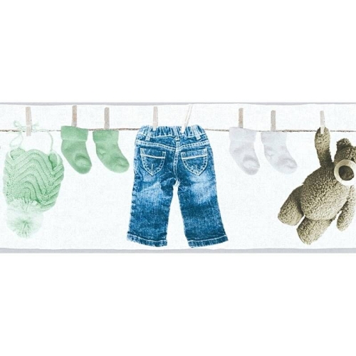 Pasek/Tapeta AS Little Stars 35846-2, tapeta dziecięca, tapeta w misie, ubranka dziecięce