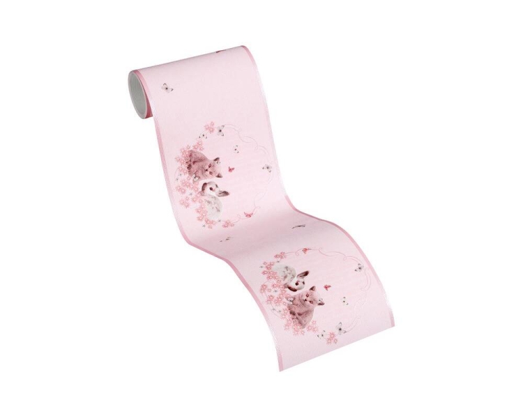 Tapeta/Pasek AS Little Stars 35567-1, tapeta w króliczki, kotki, motylki