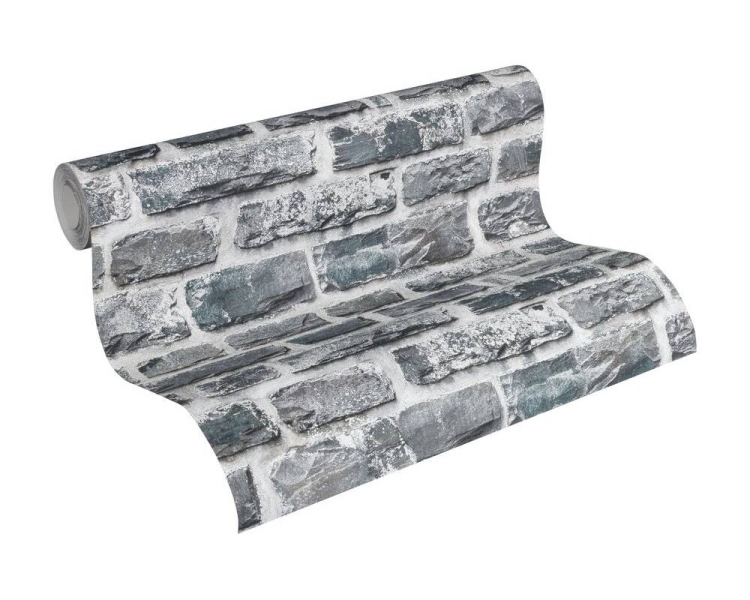 Tapeta AS Creation Elements 36140-4, tapeta na flizelinie, cegła czarno-biała