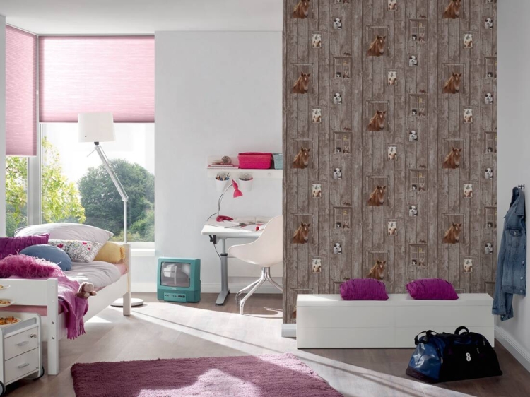 Tapeta AS Little Stars 35842-2, tapeta dziecięca, tapeta w deski, drewno, tapeta w zwierzątka