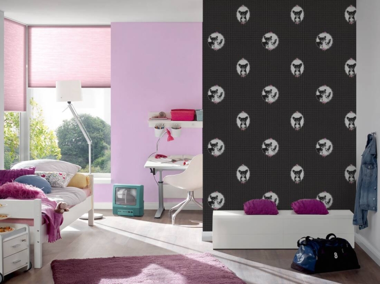 Tapeta AS Little Stars 35851-2, tapeta dziecięca, tapeta w kropki, tapeta w pieski