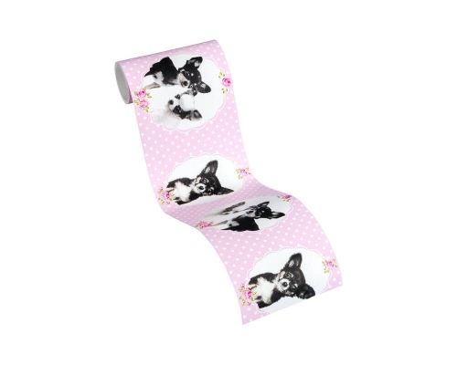 Pasek/Tapeta AS Little Stars 35850-2, tapeta dziecięca, tapeta w kropki, tapeta w pieski