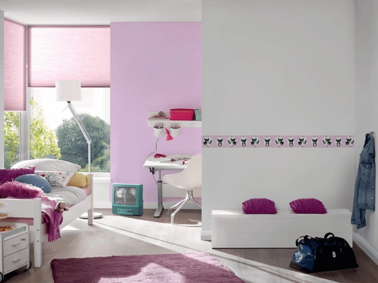 Pasek/Tapeta AS Little Stars 35850-2, tapeta dziecięca, tapeta w kropki, tapeta w pieski