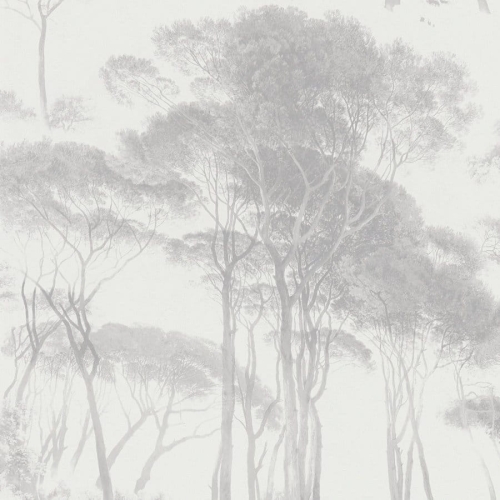 Tapeta AS History of Art 37651-3, tapeta ścienna na flizelinie do pokoju, sypialni, drzewa, las, popielaty, biały