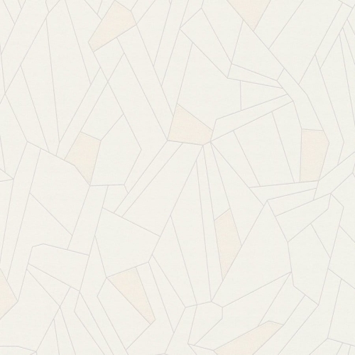 Tapeta New Life 37677-1, tapeta ścienna na flizelinie AS , wzór geometryczny w białym kolorze