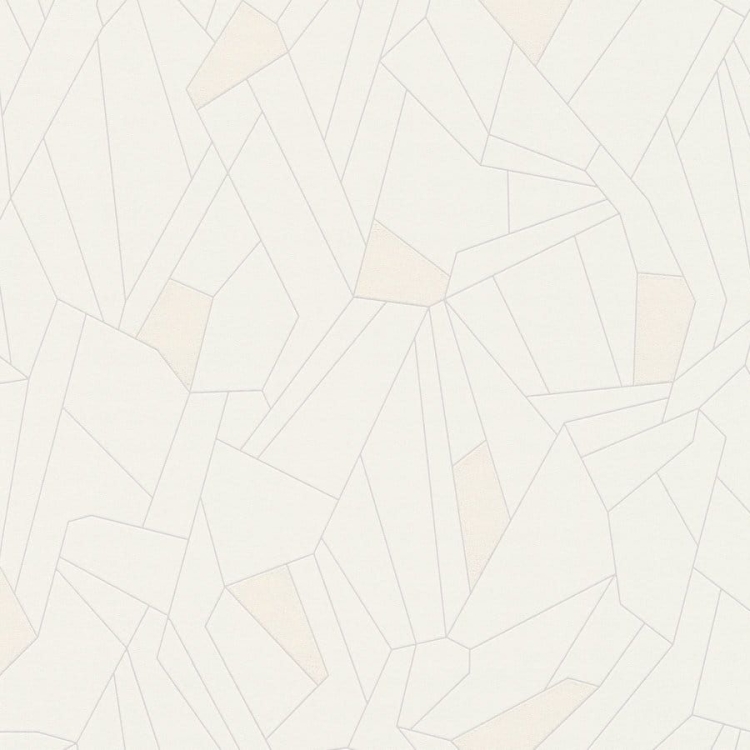 Tapeta New Life 37677-1, tapeta ścienna na flizelinie AS , wzór geometryczny w białym kolorze