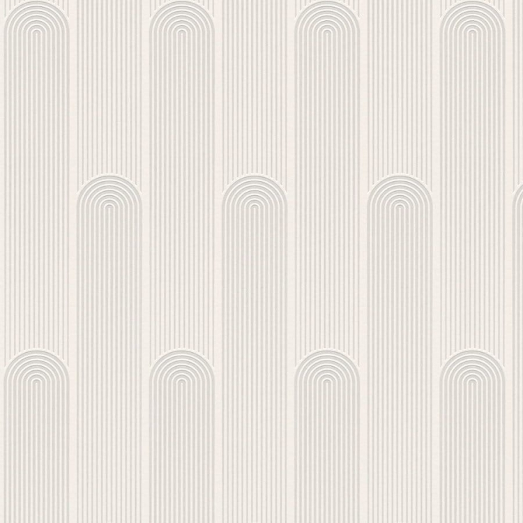 Tapeta New Life 37678-1, tapeta ścienna na flizelinie AS, wzór geometryczny, łuki w białym kolorze