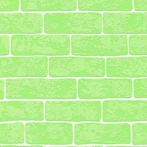 Boys &amp; Girls_6 35981-3 Tapeta ścienna na flizelinie AS, zielona cegła 3D