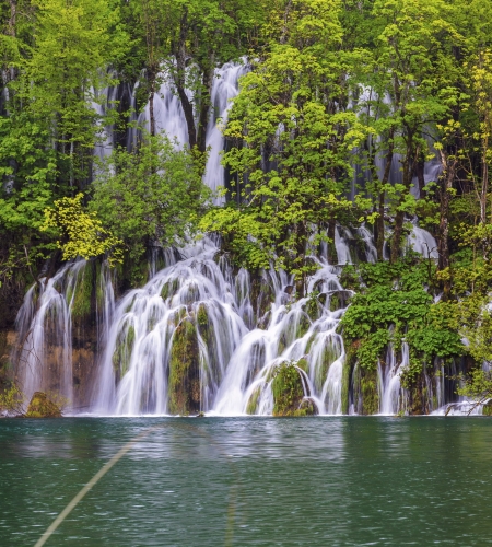 Fototapeta MS-3-0078 Jeziora Plitwickie fizelinowa Dimex
