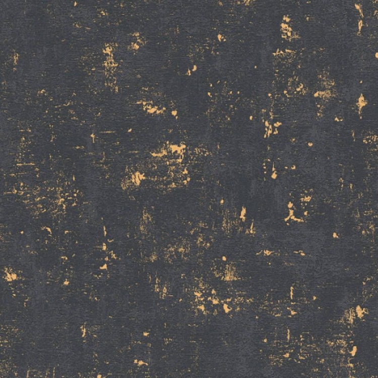 Tapeta AS Trendwall 230782 Tynk czarno złoty