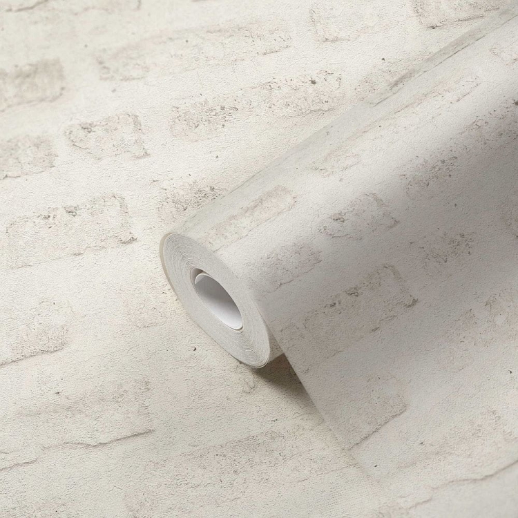 37422-2, tapeta na ścianę na flizelinie w białą cegłę, tapeta do pokoju, kuchni, jadalni, przedpokoju, cegła 3D