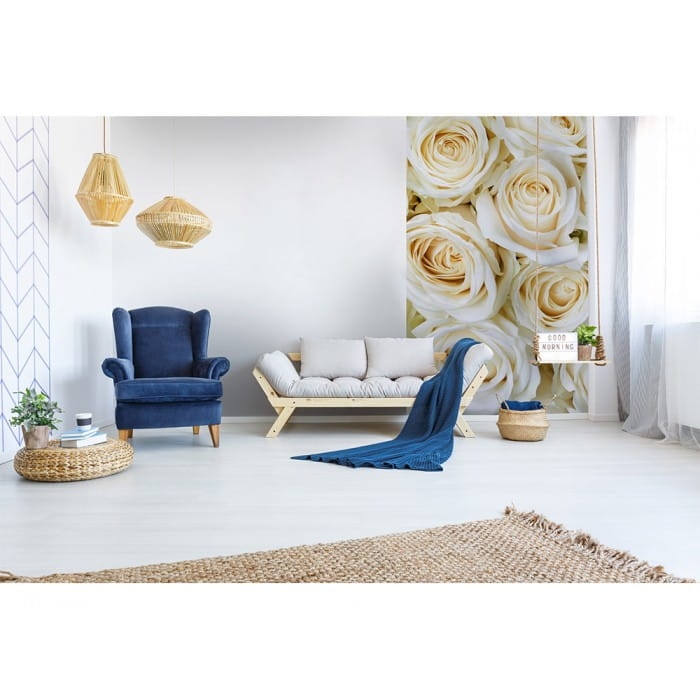 Fototapeta MS-2-0137 Białe róże flizelinowa Dimex