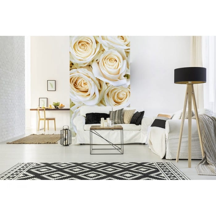 Fototapeta MS-2-0137 Białe róże flizelinowa Dimex