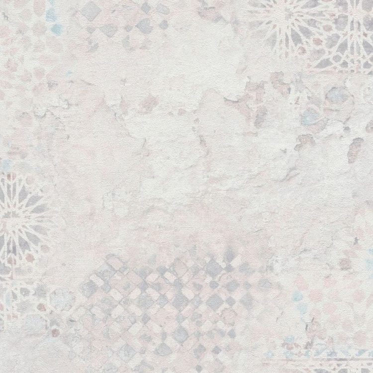 Tapeta AS Metropolitan Stories 2 37858-3, tapeta tynk mozaikowy, okładzina naścienna kolorowy tynk jasny szarawy róż, struktura, styl śródziemnomorski